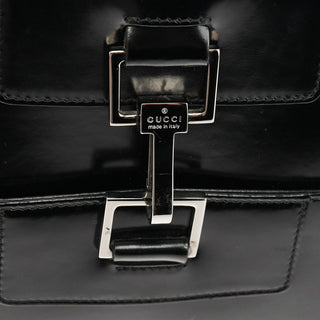 Gucci 002 1133 Black Patent Leather Jackie Tote Bag