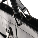 Gucci 002 1133 Black Patent Leather Jackie Tote Bag
