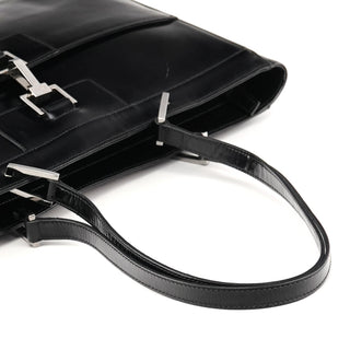 Gucci 002 1133 Black Patent Leather Jackie Tote Bag