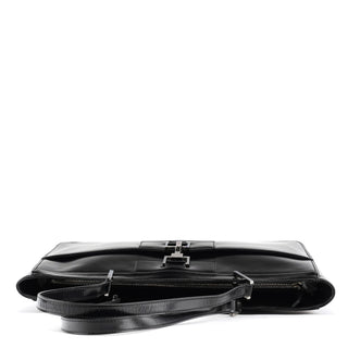 Gucci 002 1133 Black Patent Leather Jackie Tote Bag