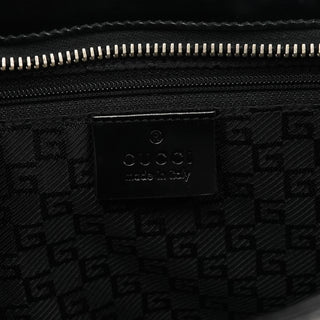 Gucci 002 1133 Black Patent Leather Jackie Tote Bag