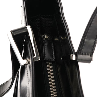 Gucci 002 1133 Black Patent Leather Jackie Tote Bag