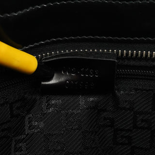 Gucci 002 1133 Black Patent Leather Jackie Tote Bag