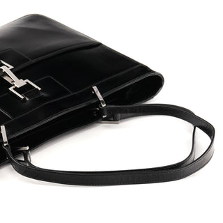 Gucci 002 1133 Black Patent Leather Jackie Tote Bag
