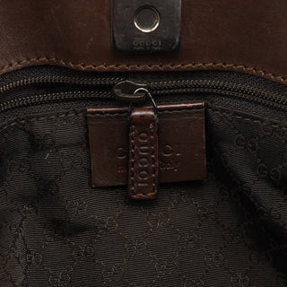 Gucci 002 1134 Brown Calfskin Leather Tote Bag