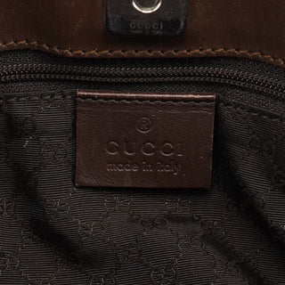 Gucci 002 1134 Brown Calfskin Leather Tote Bag