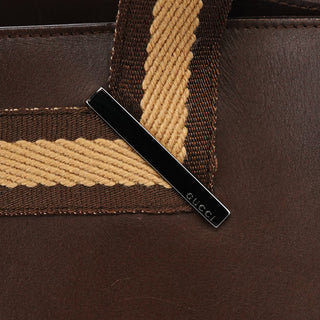 Gucci 002 1134 Brown Calfskin Leather Tote Bag