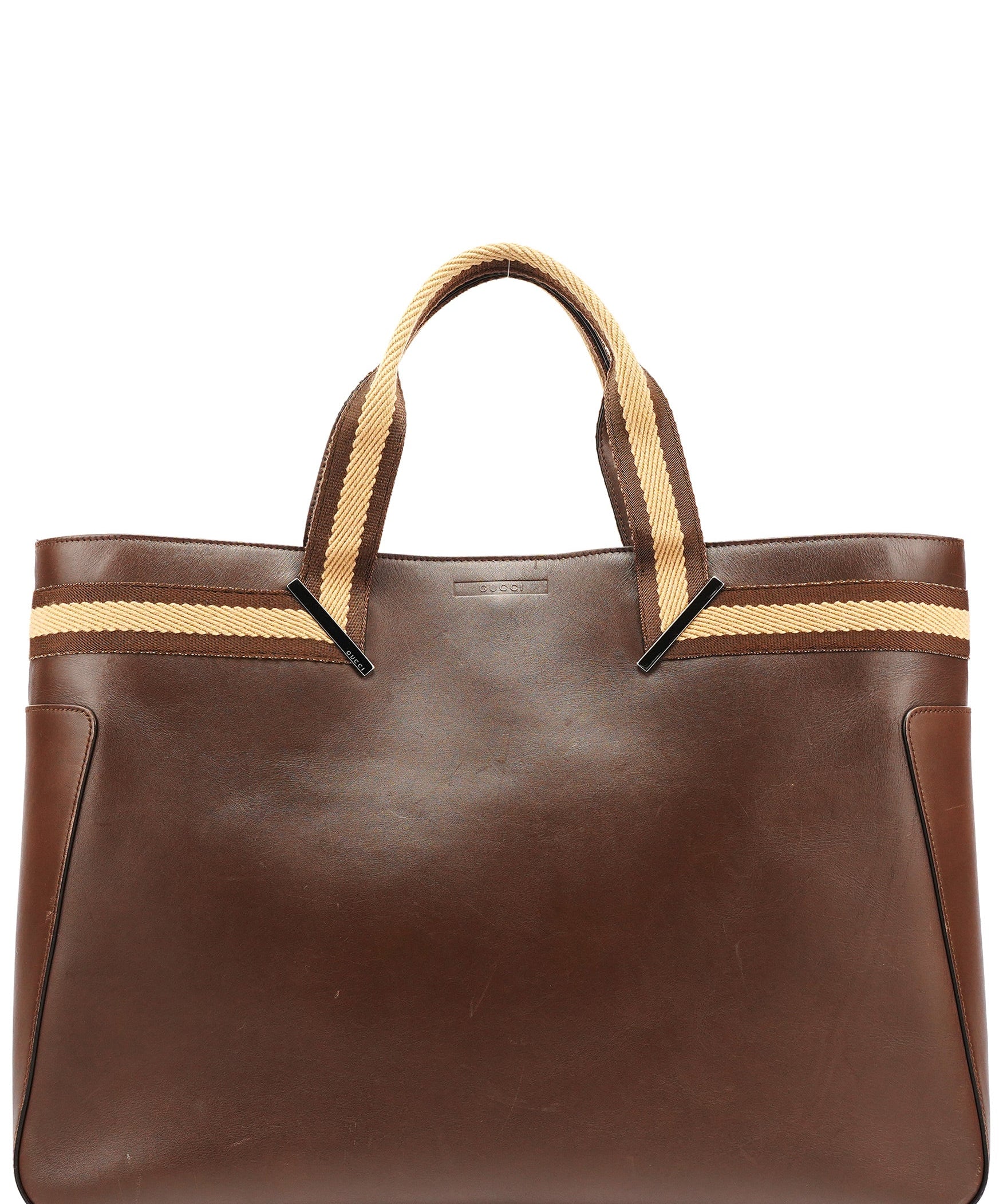 Gucci 002 1134 Tote i brunt kalvskinn