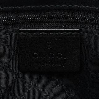 Gucci 002 1135 Black Calfskin Leather Tote Bag