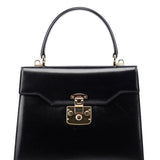 Gucci 002 2026 Black Leather Lady Lock Bag