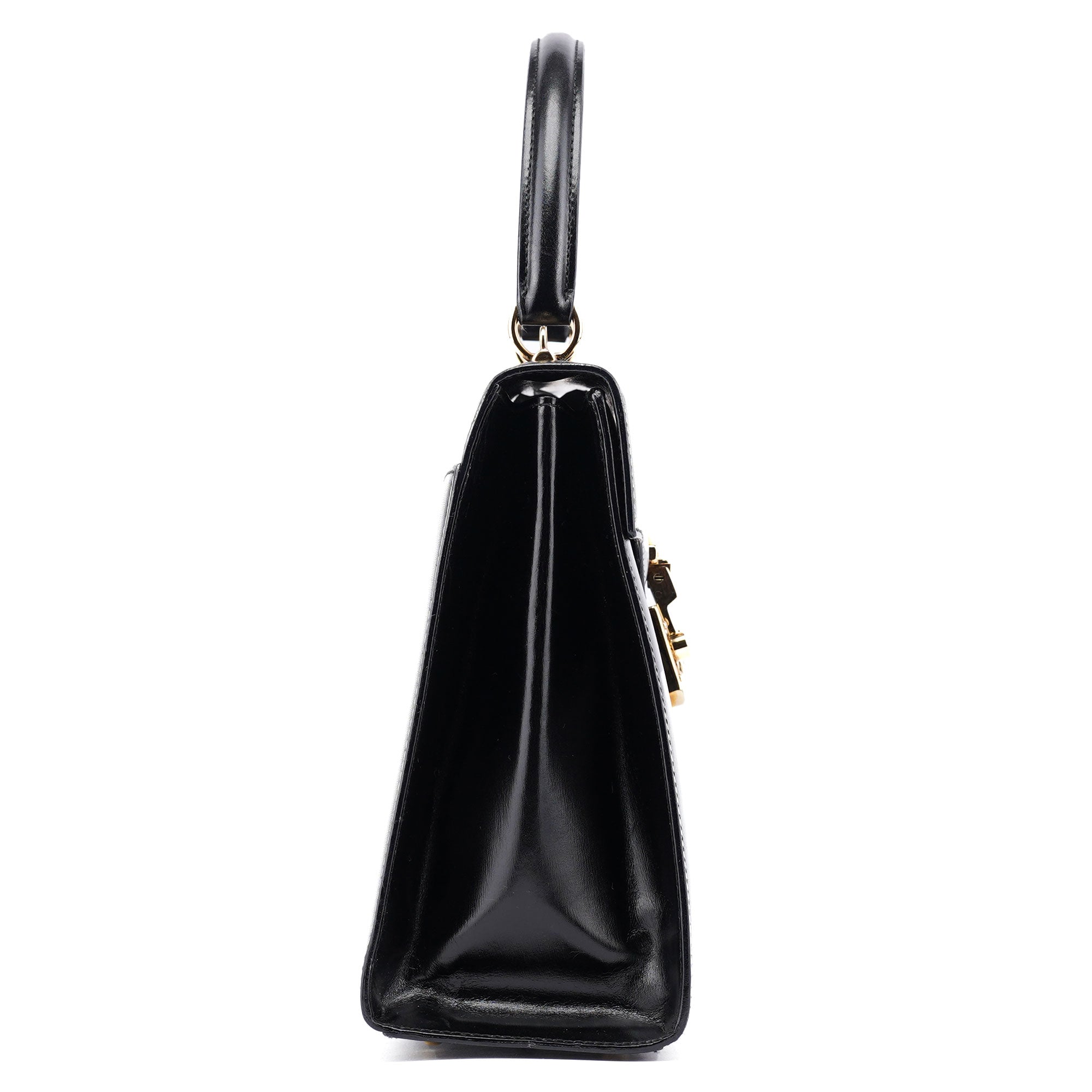 Gucci 002 2026 Black Leather Lady Lock Bag
