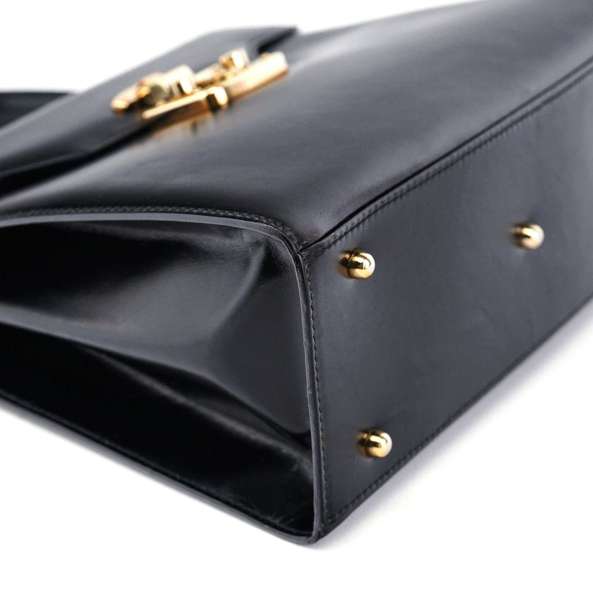 Gucci 002 2026 Black Leather Lady Lock Bag
