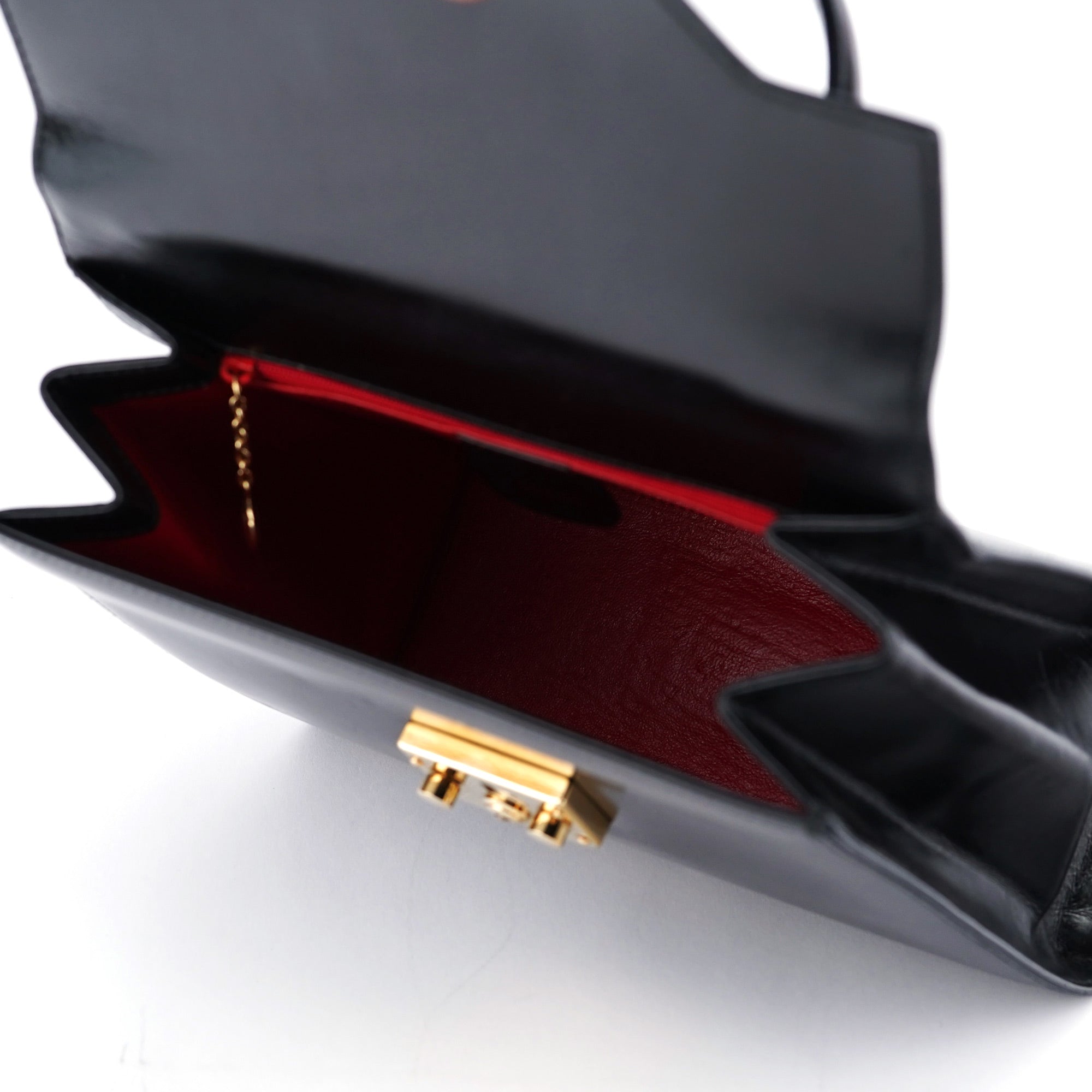 Gucci 002 2026 Black Leather Lady Lock Bag