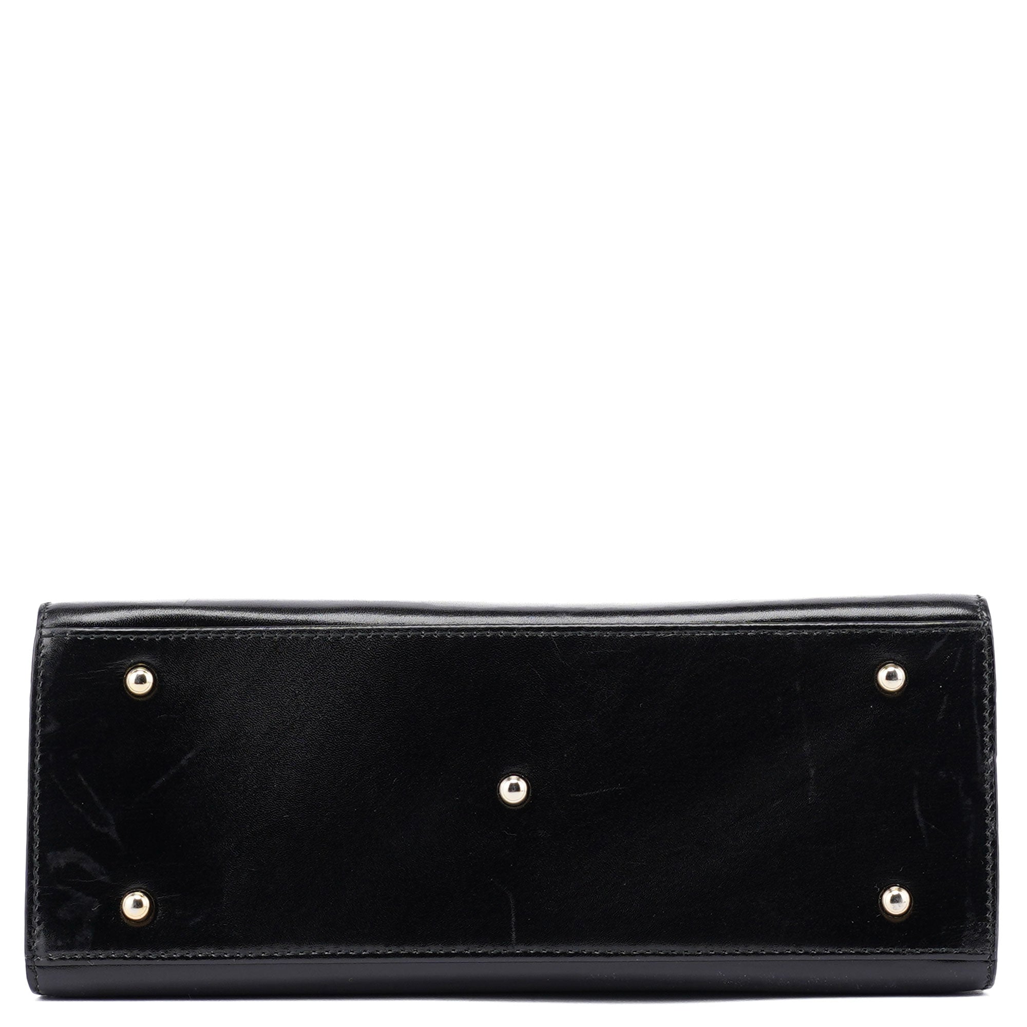 Gucci 002 2026 Black Leather Lady Lock Bag