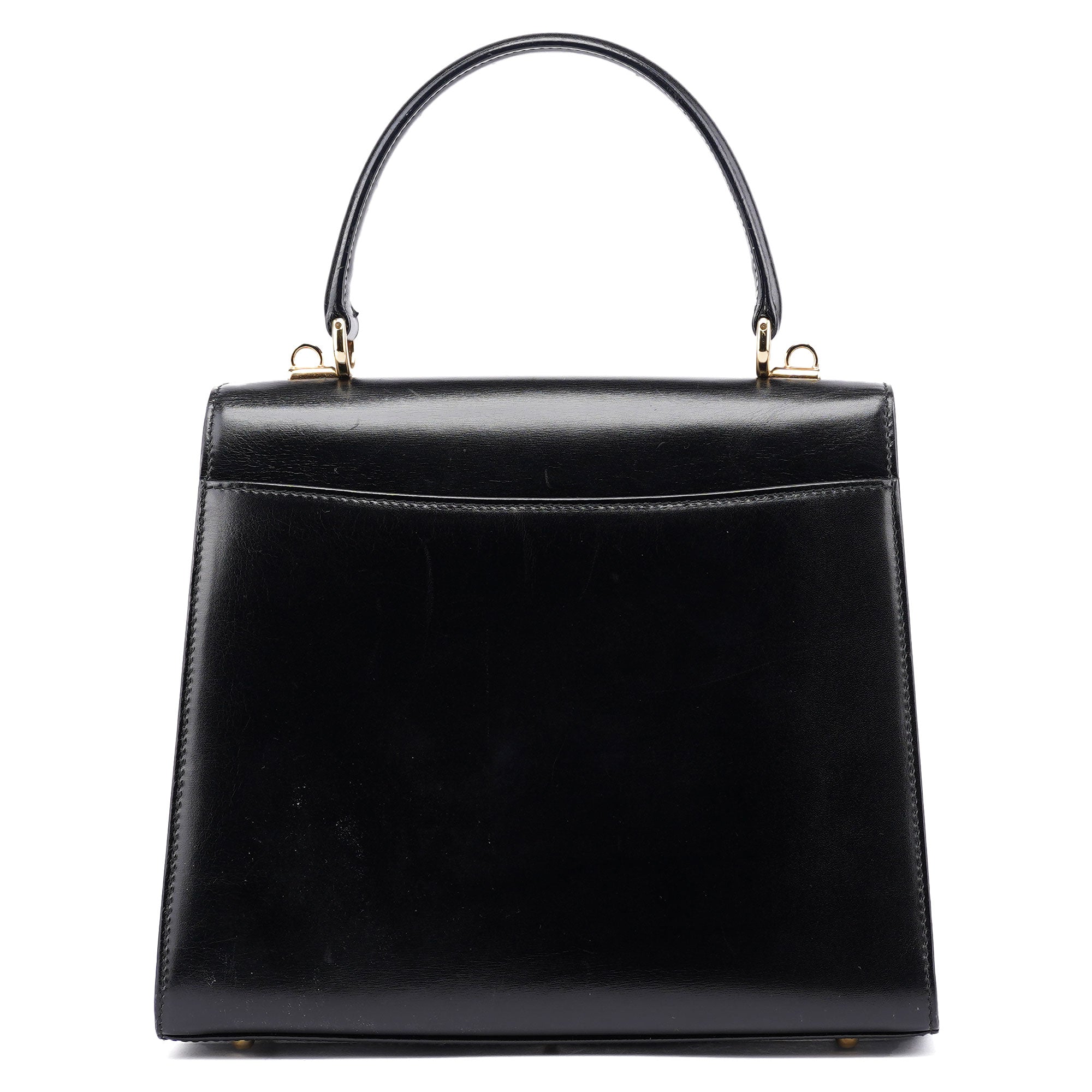 Gucci 002 2026 Black Leather Lady Lock Bag