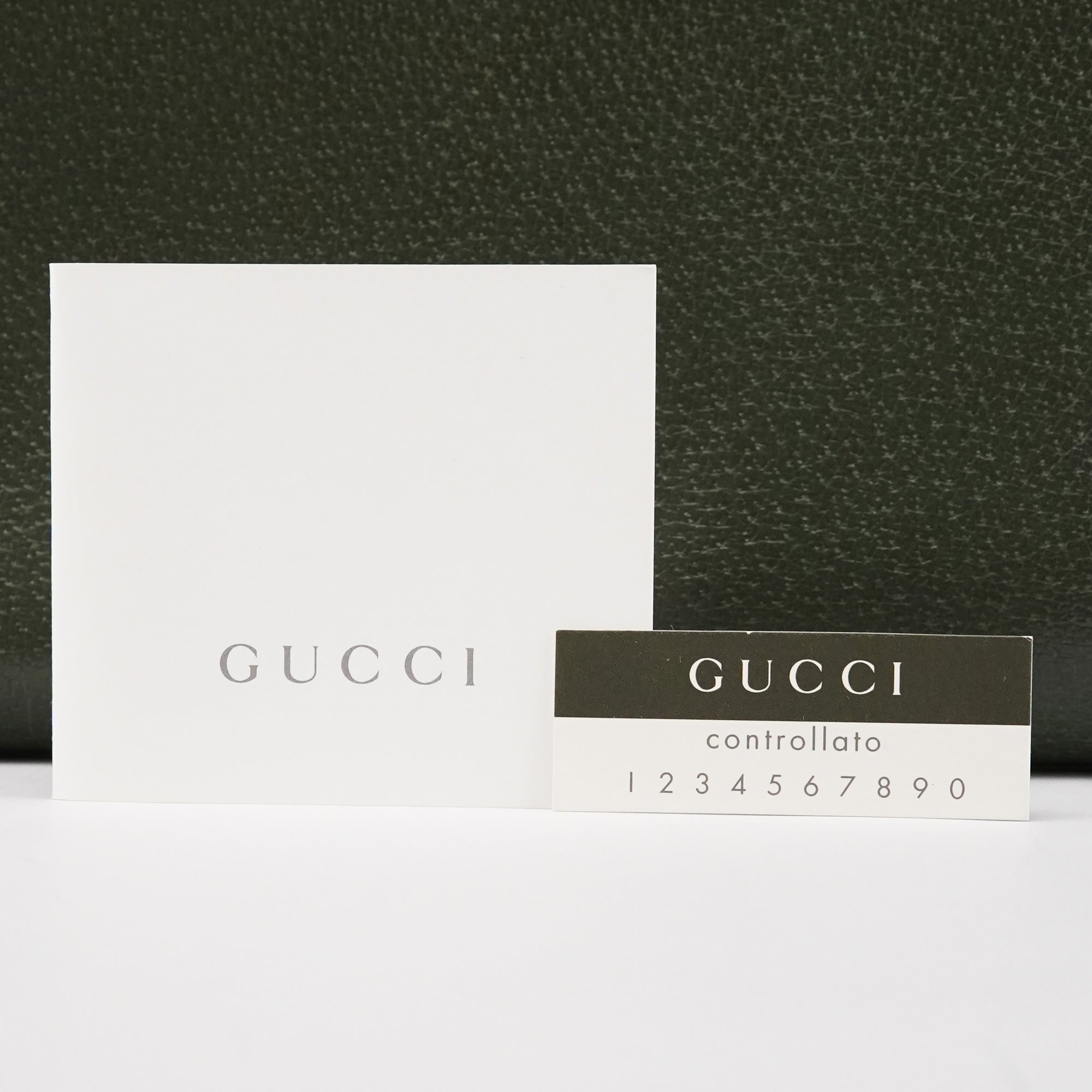 Gucci 002 8260 Green Leather Diana Bamboo Tote Bag