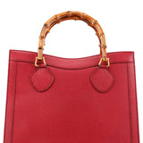 Gucci 002 8260 Diana Bamboo shopper van rood leer