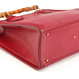 Gucci 002 8260 Diana Bamboo shopper van rood leer