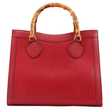 Gucci 002 8260 Diana Bamboo shopper van rood leer