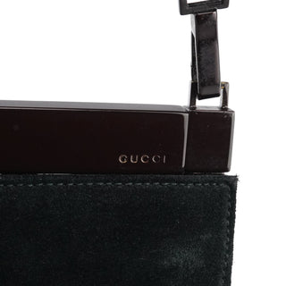 Gucci 004 0406 0498 Black Suede Crossbody Bag