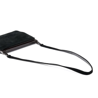 Gucci 004 0406 0498 Black Suede Crossbody Bag