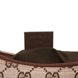 Gucci 005 0813 Borsa a spalla in tela GG beige e marrone