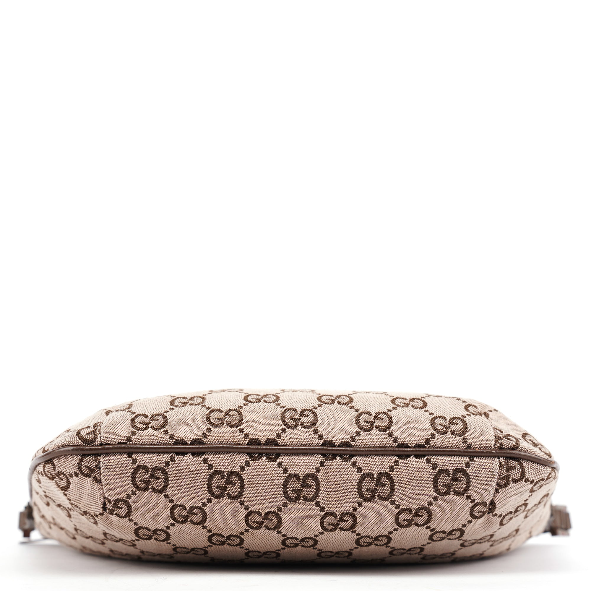 Gucci 005 0813 Borsa a spalla in tela GG beige e marrone