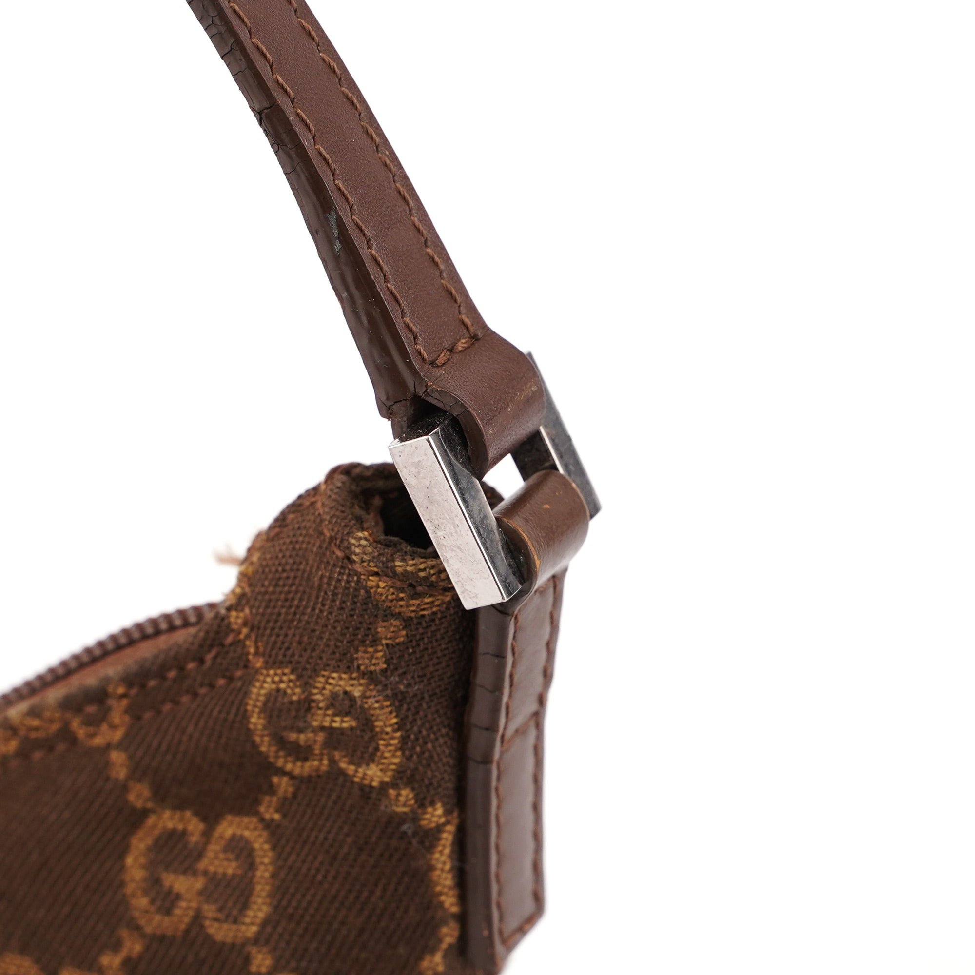 Gucci 005 0813 Sac porté épaule GG en toile GG marron