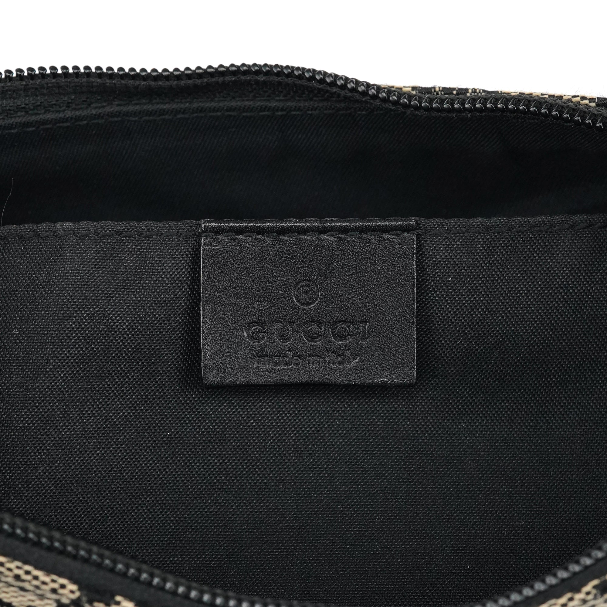 Gucci 005 0813 Schultertasche aus grauem GG Canvas