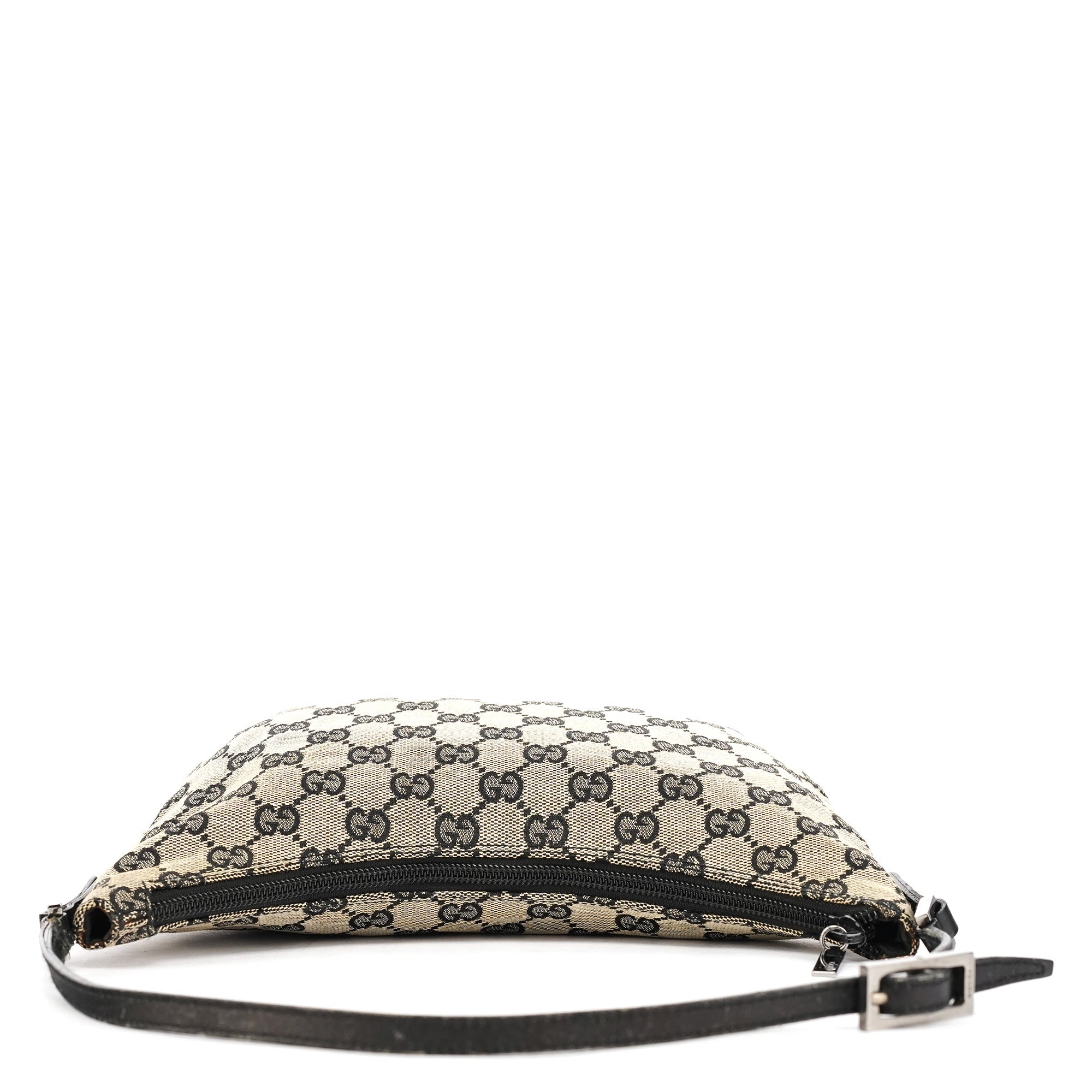 Gucci 005 0813 Schultertasche aus grauem GG Canvas