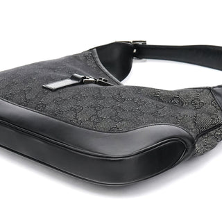 Gucci 00963 Anthracite Denim GG Jackie Shoulder Bag