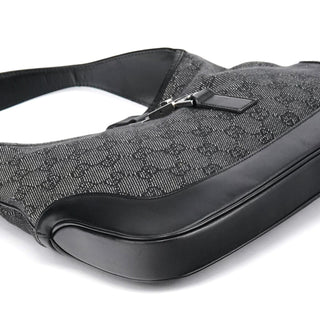 Gucci 00963 Anthracite Denim GG Jackie Shoulder Bag