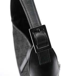 Gucci 00963 Anthracite Denim GG Jackie Shoulder Bag