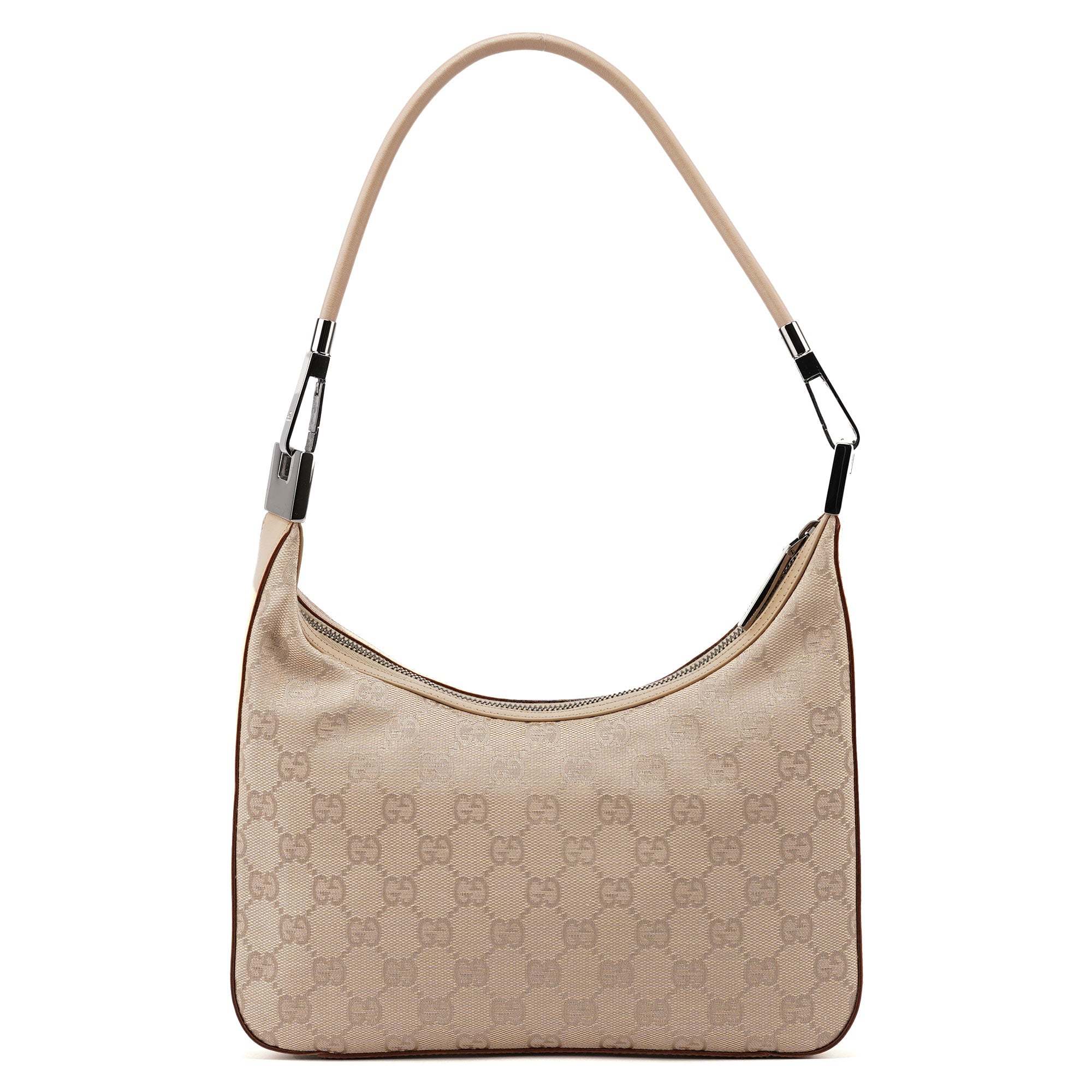 Gucci 01233 Beige GG Hobo Shoulder Bag