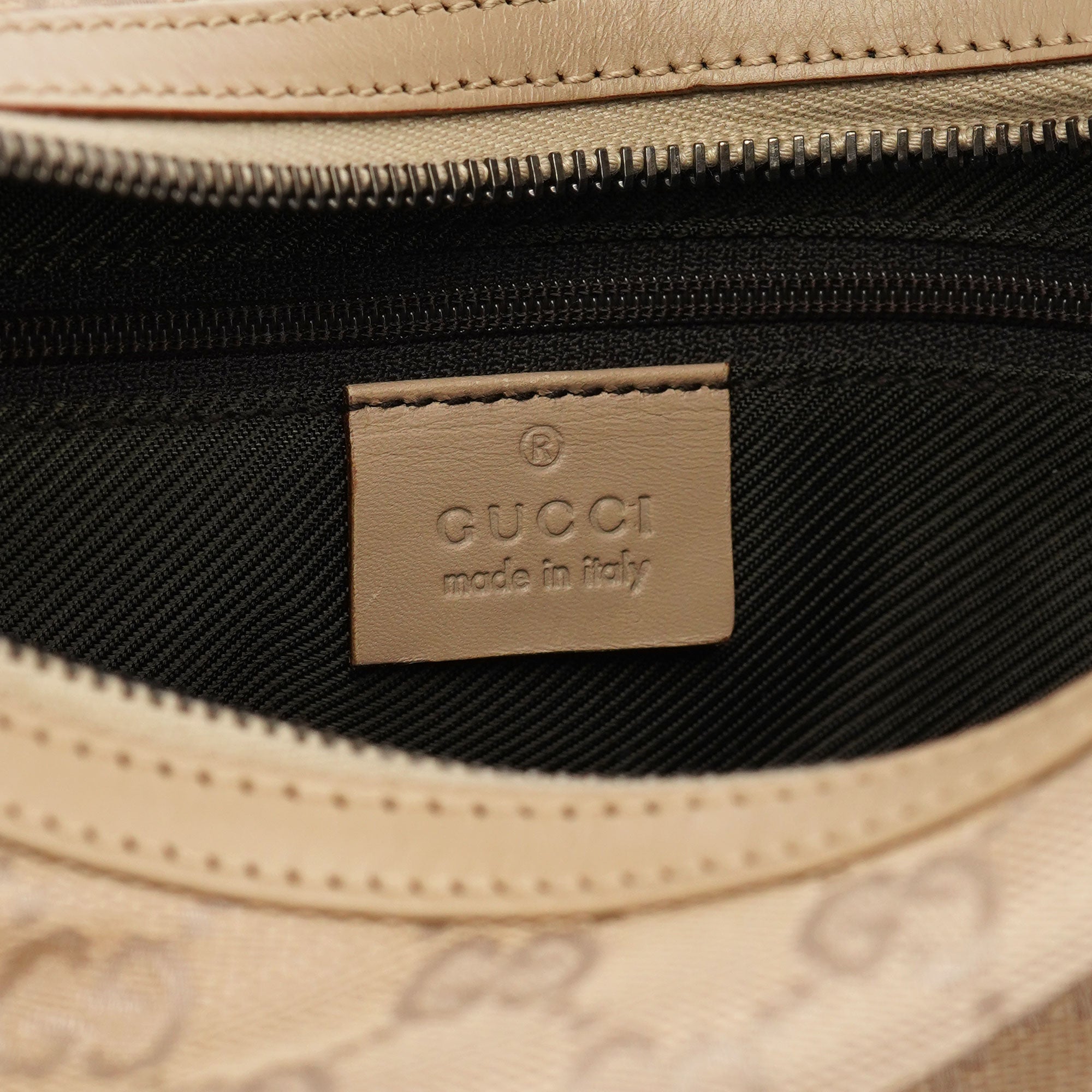 Gucci 01233 Beige GG Hobo Shoulder Bag