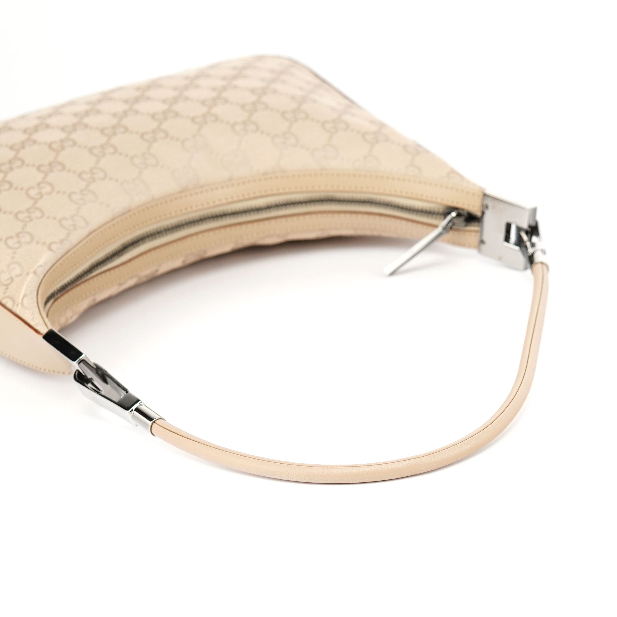 Gucci 01233 Beige GG Hobo Shoulder Bag
