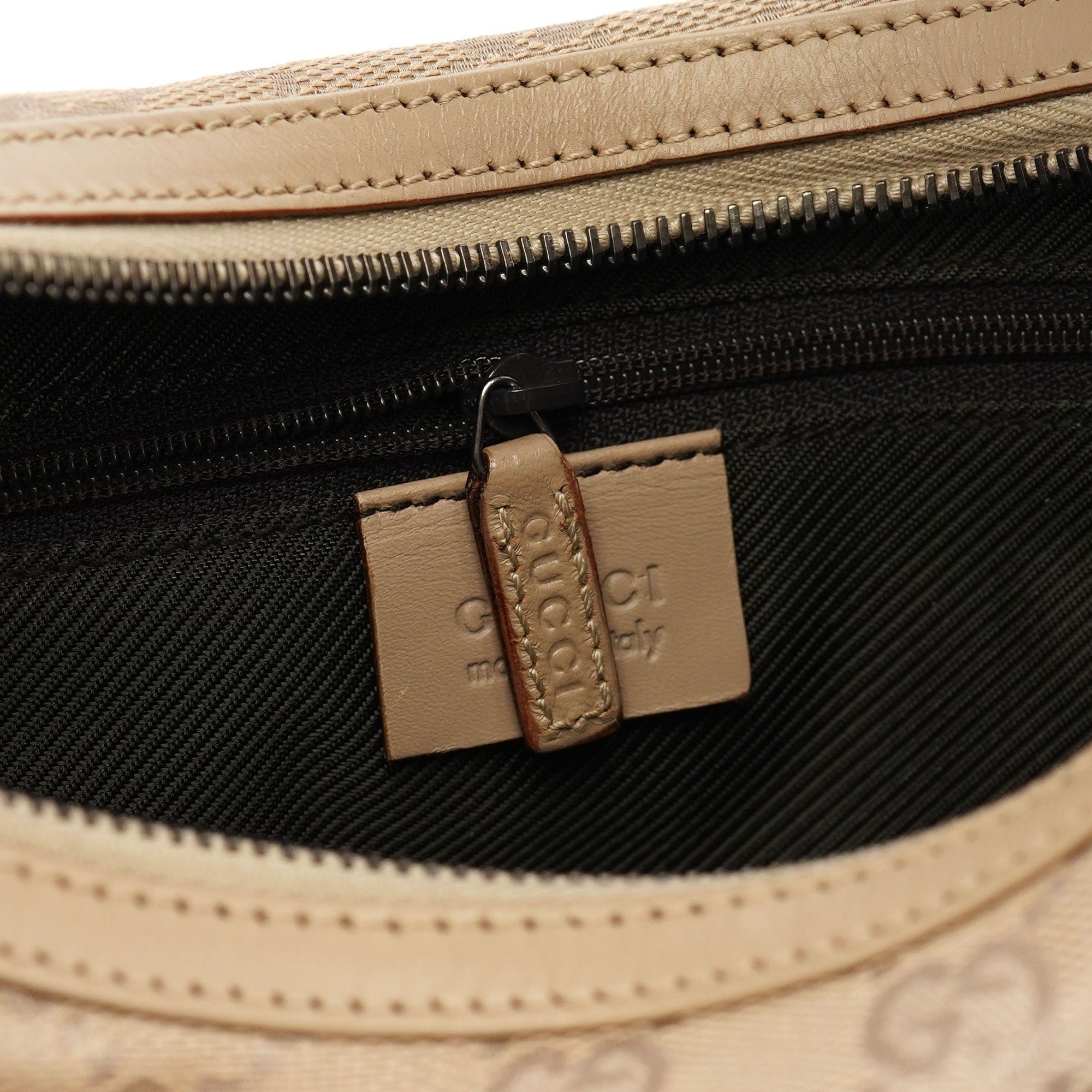 Gucci 01233 Beige GG Hobo Shoulder Bag