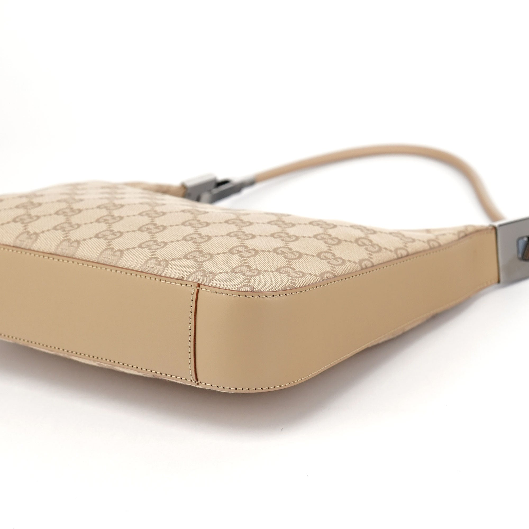 Gucci 01233 Beige GG Hobo Shoulder Bag
