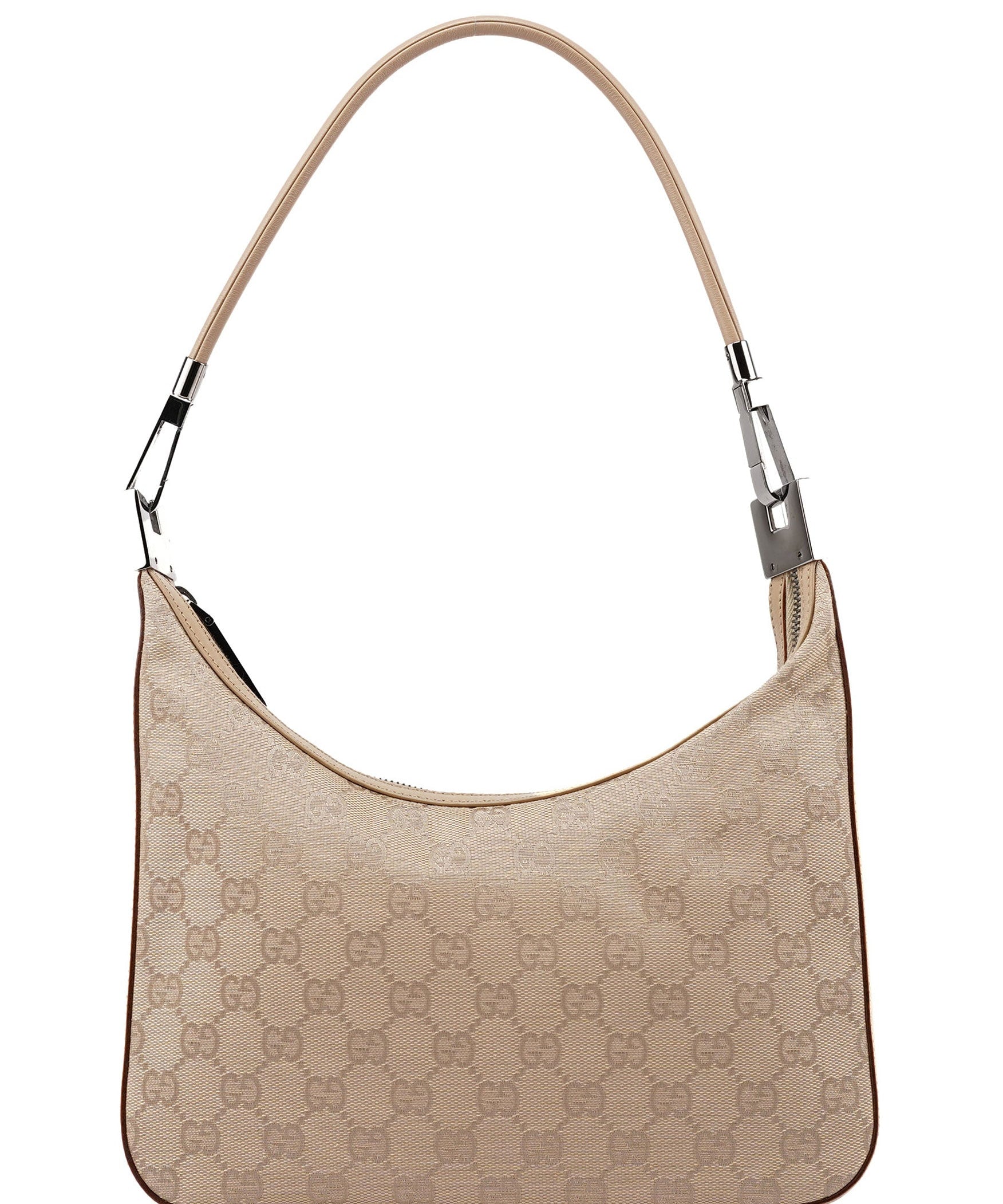 Gucci 01233 Beige GG Hobo Shoulder Bag