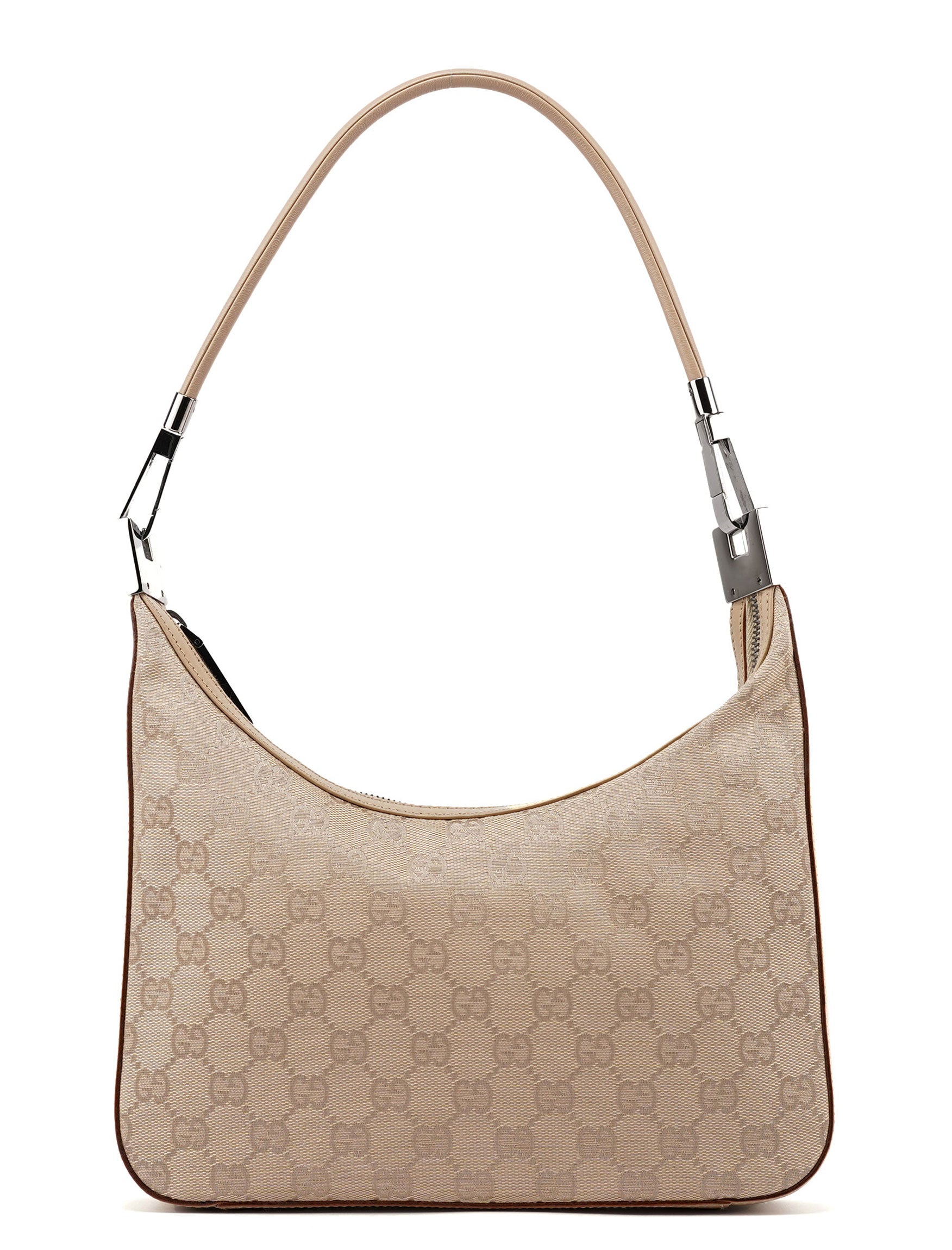 Gucci 01233 Beige GG Hobo Shoulder Bag