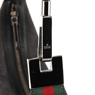 Gucci 01234 Anthracite Denim Sherry Line Shoulder Bag