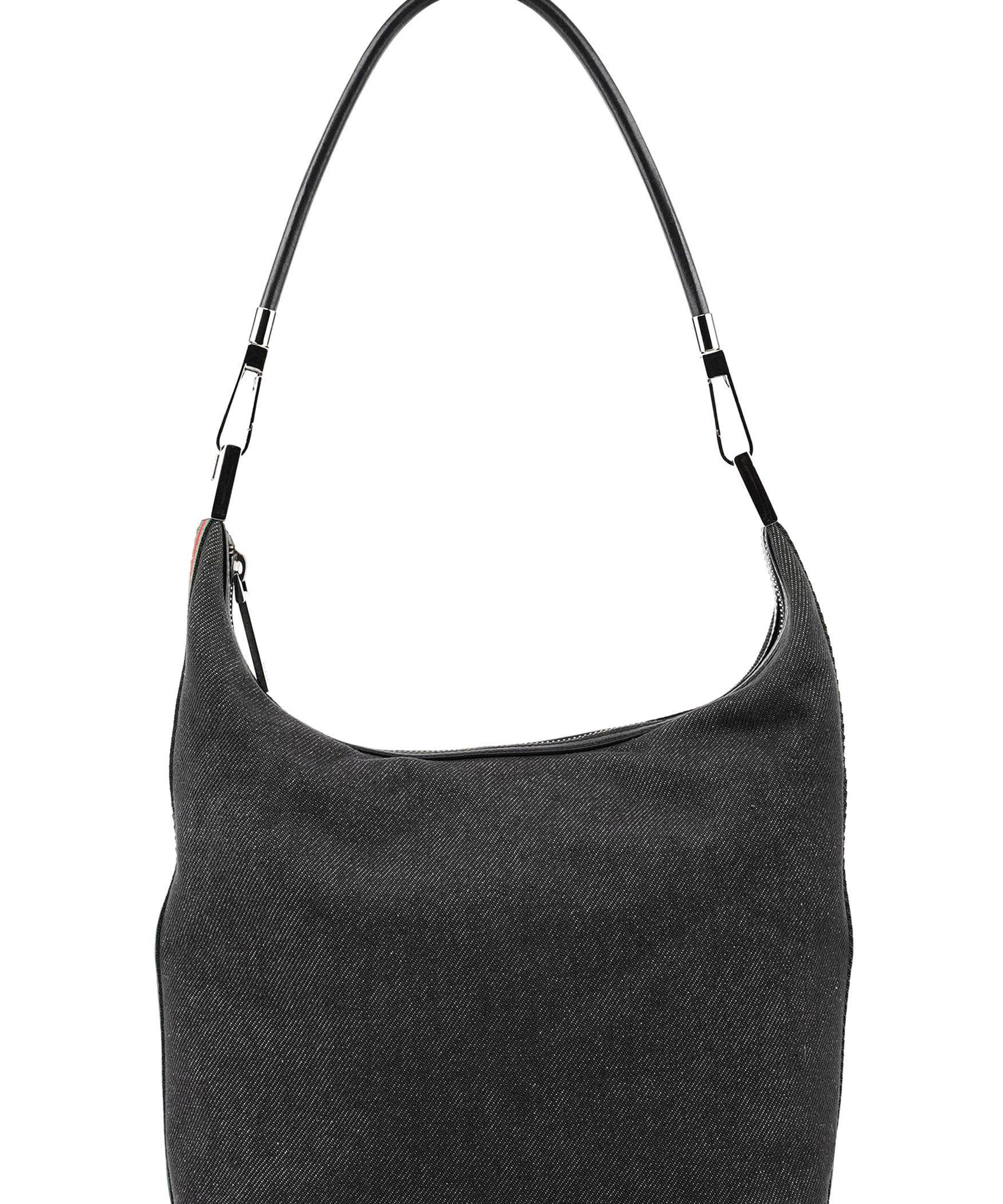 Gucci 01234 Anthracite Denim Sherry Line Shoulder Bag