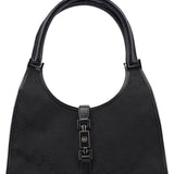 Gucci 01719 Black GG Jackie Shoulder Bag