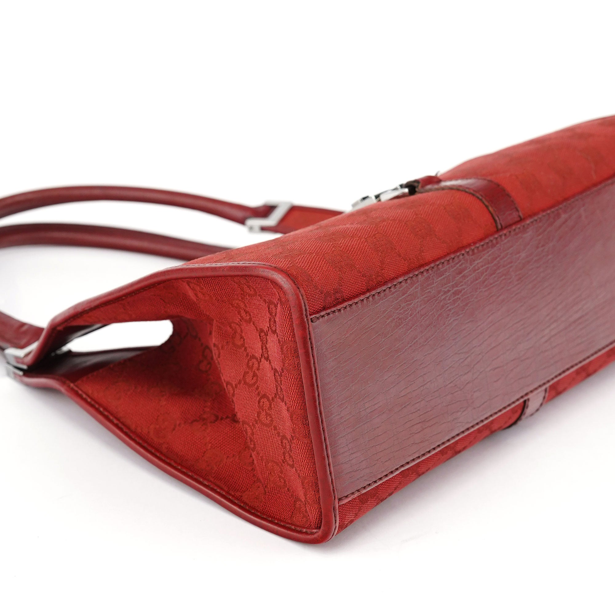Gucci 01719 Red GG Jackie Shoulder Bag