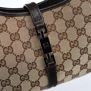Gucci 01721 Beige GG Jackie Shoulder Bag