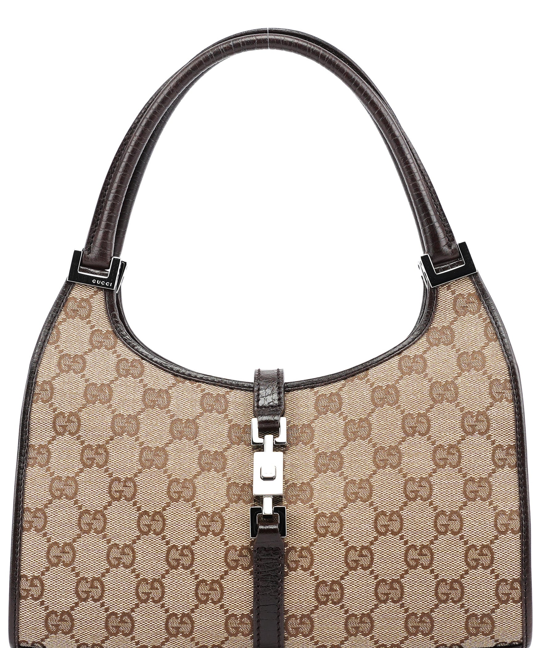 Gucci 01721 Beige GG Jackie Shoulder Bag