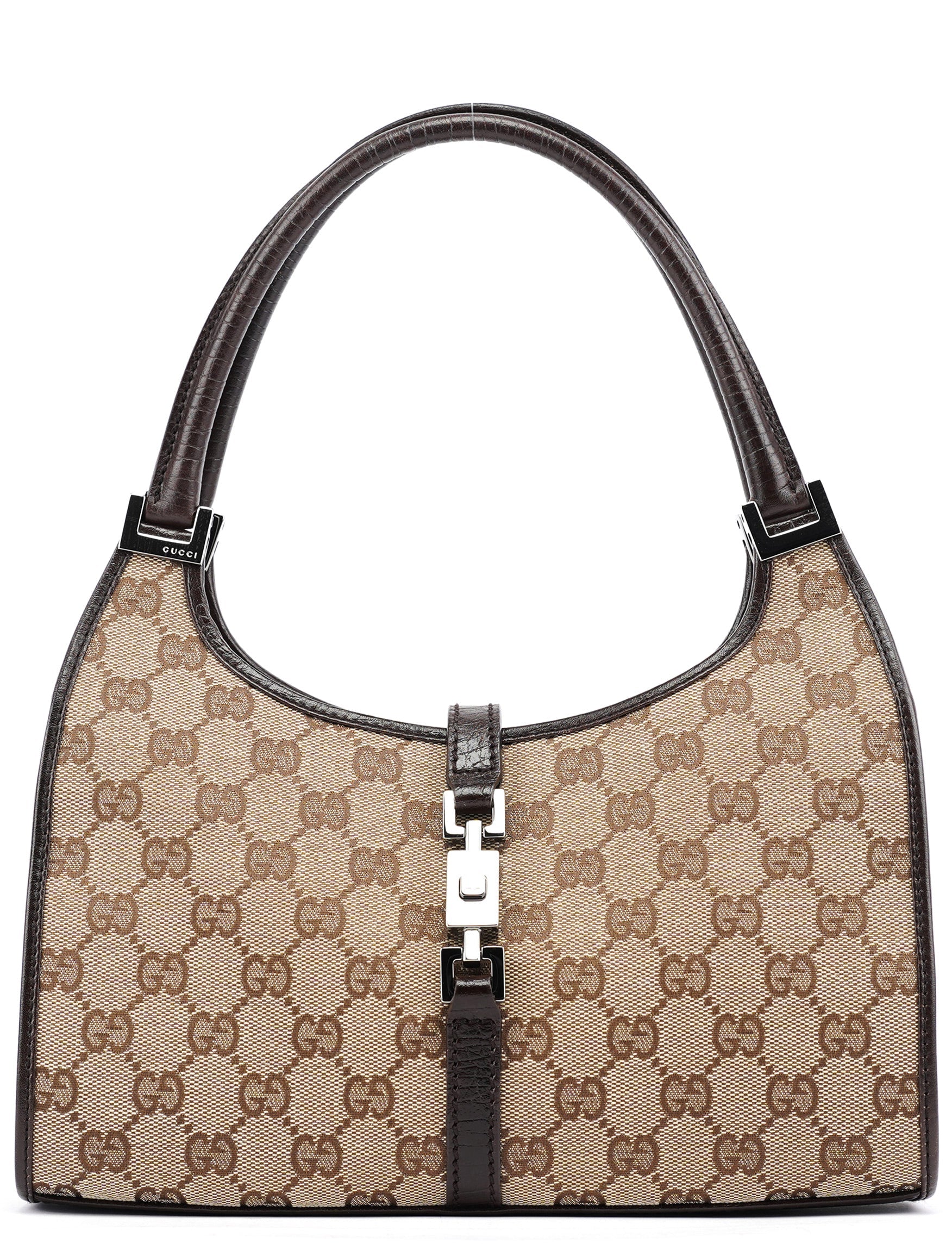 Gucci 01721 Beige GG Jackie Shoulder Bag