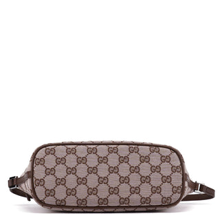 Gucci 01798 Beige Brown GG Boat Pochette