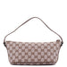 Gucci 01798 Beige Brown GG Boat Pochette