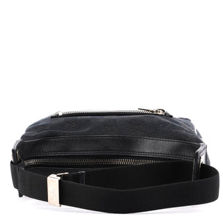 Gucci 019 0537 Black GG Pocket Shoulder Bag